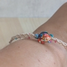 Schildkrötenarmband Makramee in Wunschfarben
