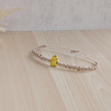 Elefantenarmband Makramee in Wunschfarben