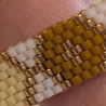 Armband mit geometrischem Muster Wunschfarben | modernes Armband