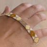 Armband mit geometrischem Muster Wunschfarben | modernes Armband