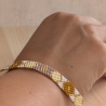 Armband mit geometrischem Muster Wunschfarben | modernes Armband