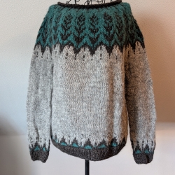 Isländischer Wollpullover - Größe S/M