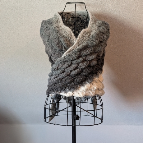 Schal / Dreieckstuch - handgestrickt 
