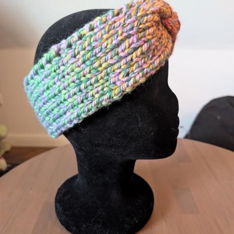 Kuscheliges Stirnband - handgestrickt