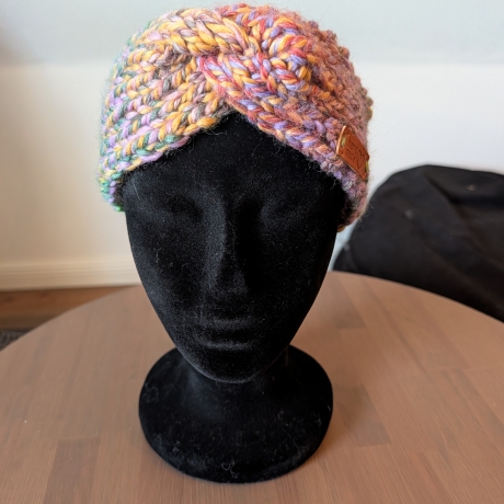 Kuscheliges Stirnband - handgestrickt