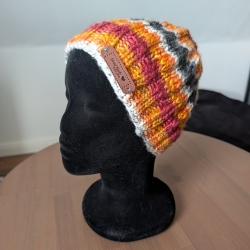 Kuschelige Wintermütze - handgestrickt
