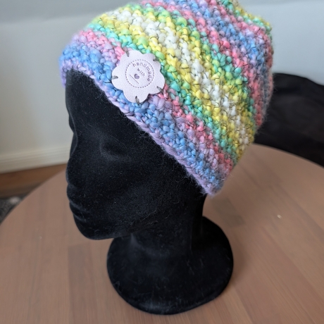 Kuschelige Wintermütze - handgestrickt