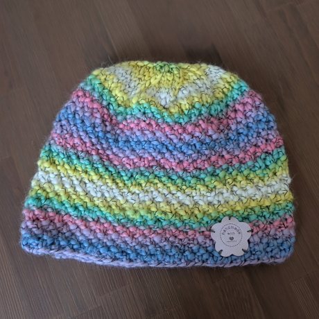 Kuschelige Wintermütze - handgestrickt