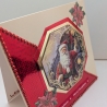 Weihnachtskarte mit einem Weihnachtsmann
