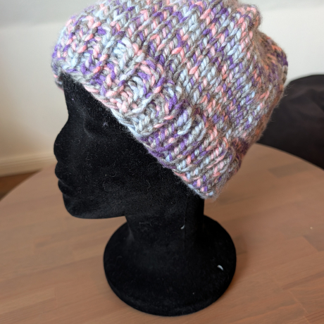 Kuschelige Wintermütze - handgestrickt