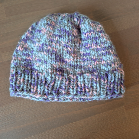 Kuschelige Wintermütze - handgestrickt