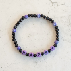 Perlenarmband HAPPY