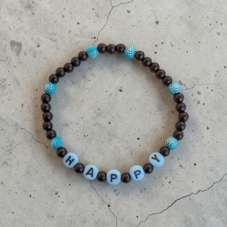 Perlenarmband HAPPY