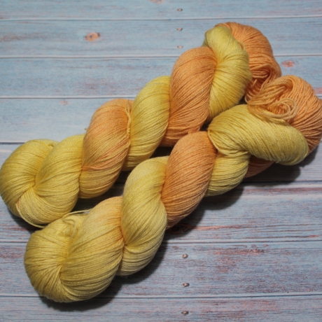 Handgefärbte plastikfreie Merino-Bambus-Baumwolle Forest 21/3
