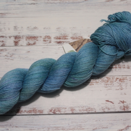 Handgefärbte plastikfreie Merino-Bambus-Baumwolle Forest 22/9