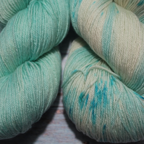 Handgefärbte plastikfreie Wolle Merino-Seide-Ramie Pinta Set20/11