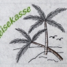 Stickdatei Palme Palmen Meer Urlaub Redwork