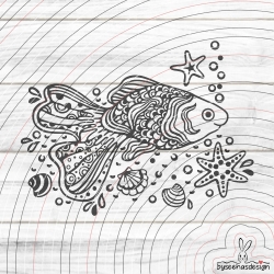 Paradies Fisch Plotterdatei SVG DXF 