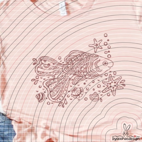 Paradies Fisch Plotterdatei SVG DXF 