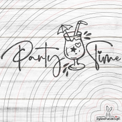 Party Time Plotterdatei SVG DXF