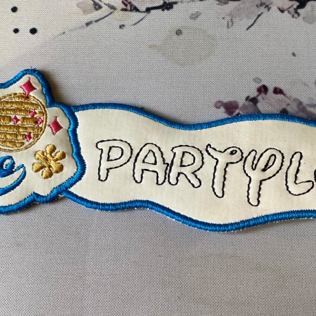Stickdatei 3D-Anhänger PARTYLÖWE, 3D-Stick, Lesezeichen