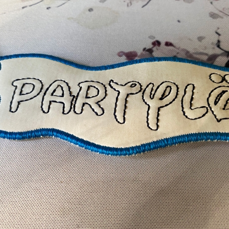 Stickdatei 3D-Anhänger PARTYLÖWE, 3D-Stick, Lesezeichen