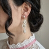 Elegante Perlen-Ohrringe im edlem Design | Brautschmuck 