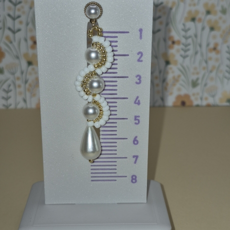 Elegante Perlen-Ohrringe im edlem Design | Brautschmuck 