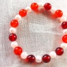 Perlenarmband♥in Rot-weiß♥zeitlos schön♥von Hobbyhaus