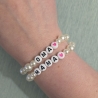 Muttertagsgeschenk | Armband Mama oder Oma mit Perlmuttperlen