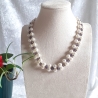 Kette Halskette Perlenkette 2-Reihige Damenkette Schmuck Lila
