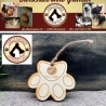 Handgefertigtes Tierhaar-Amulett Blume des Lebens