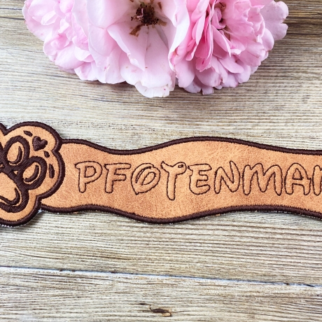 Stickdatei 3D-Anhänger PFOTENMAMA, 3D-Stick, Lesezeichen