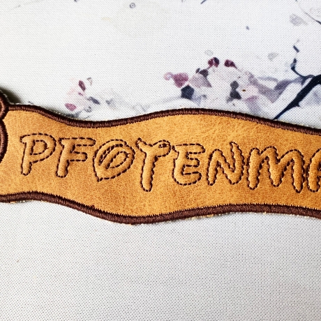 Stickdatei 3D-Anhänger PFOTENMAMA, 3D-Stick, Lesezeichen