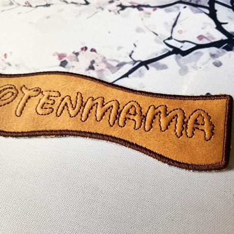 Stickdatei 3D-Anhänger PFOTENMAMA, 3D-Stick, Lesezeichen