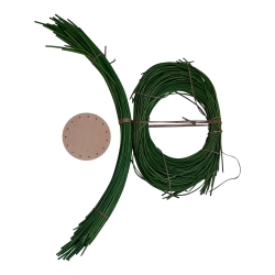 Korbflechtset Grün 10cm