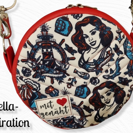 Kleine Handtasche Rockabilly Rot