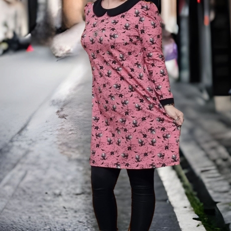 Kleid Bubikragen Sensemann Gothic 
