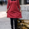 Kleid Bubikragen Fledermaus Gothic