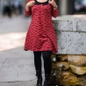 Kleid Bubikragen Fledermaus Gothic