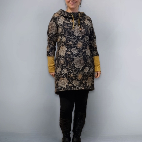 Longpulli Longhoodie Bätter Gold Herbst