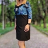Kleid Bubikragen Mädchen Spinnennetz Halloween