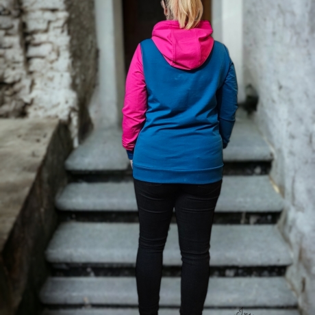 Hoodie mit Kapuze Color-Blocking 