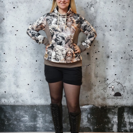 Hoodie mit Loopkragen und Taschen Zeus