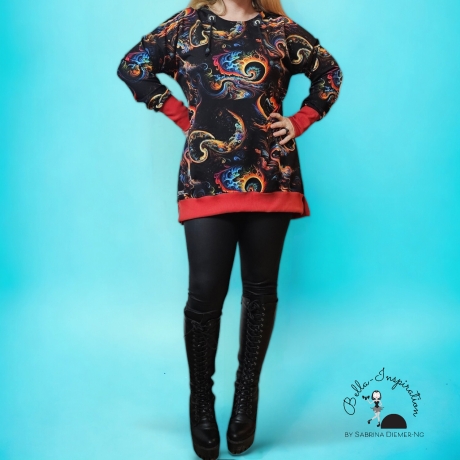 Longpulli Longhoodie Galaxy