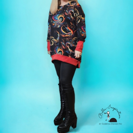 Longpulli Longhoodie Galaxy