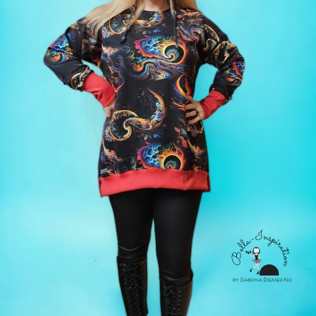 Longpulli Longhoodie Galaxy