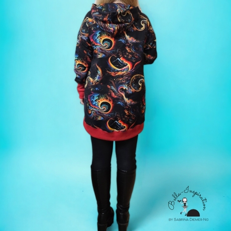 Longpulli Longhoodie Galaxy