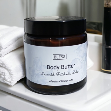 Body Butter - Lavendel, Patchouli, Zeder - reine Sheabutter bio