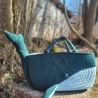 BLUU Waltasche - Utensilo - Unikat - Handmade